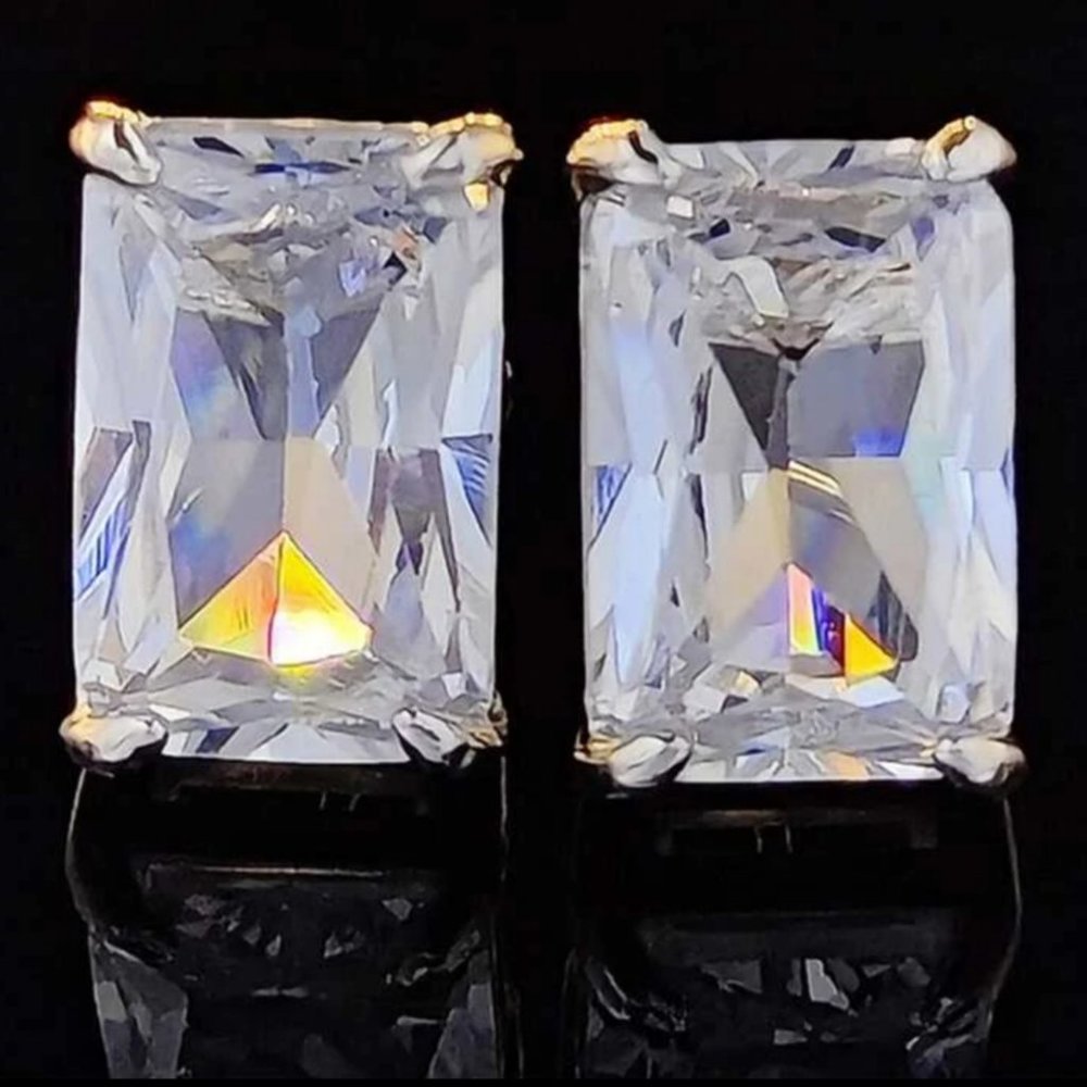 Large CZ Diamond Studs